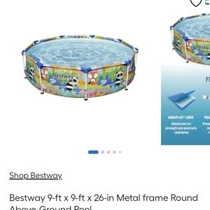 Multicolor Metal Frame Pool for Kids